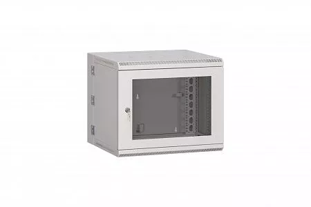 Шкаф настенный разборный трёхсекционный (откидной) МИКсистем 19" 12U 600x500  дверь металл