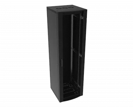 Шкаф телекоммуникационный напольный МИКсистем серия ECO+ 19" 30U 600*600 дверь перфорация черный