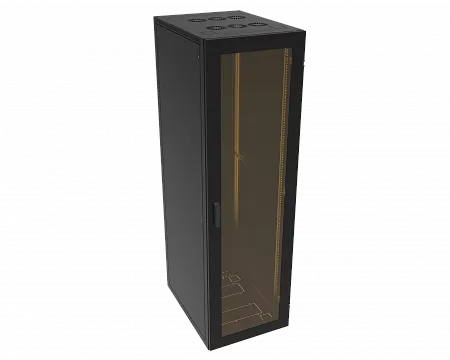 Шкаф телекоммуникационный напольный МИКсистем серия ECO+ 19" 30U 600*800 дверь стекло черный