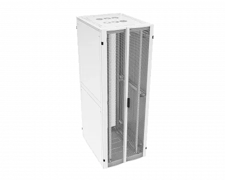 Шкаф телекоммуникационный напольный МИКсистем серия ECO+ 19" 42U 800*1000 дверь перфорация 2 створки/перфорация 2 створки серый